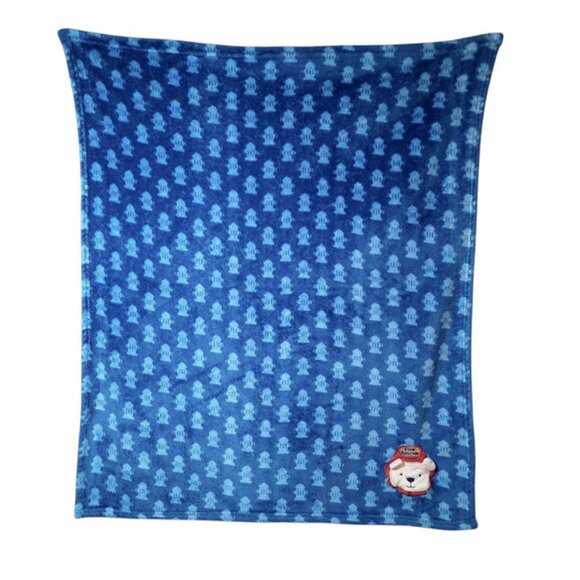 Le Bebe Favorite Fire Rescue Bear Fire Hydrant Security Lovey Blanket 36" X 35" - Picture 2 of 4